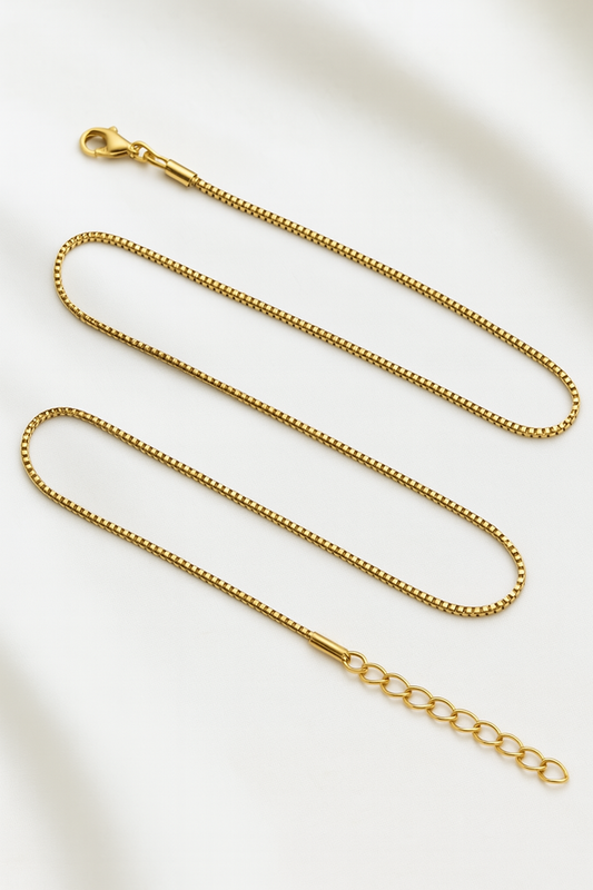 Feder Goldkette