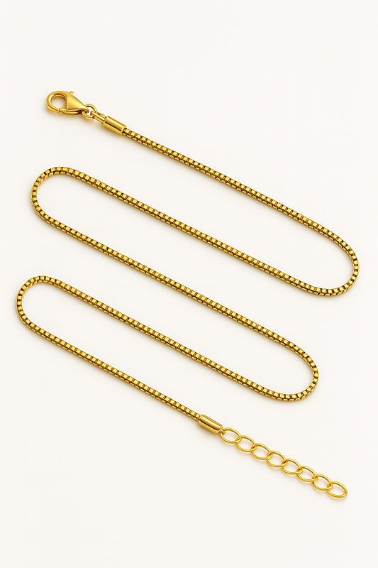 Feder Goldkette