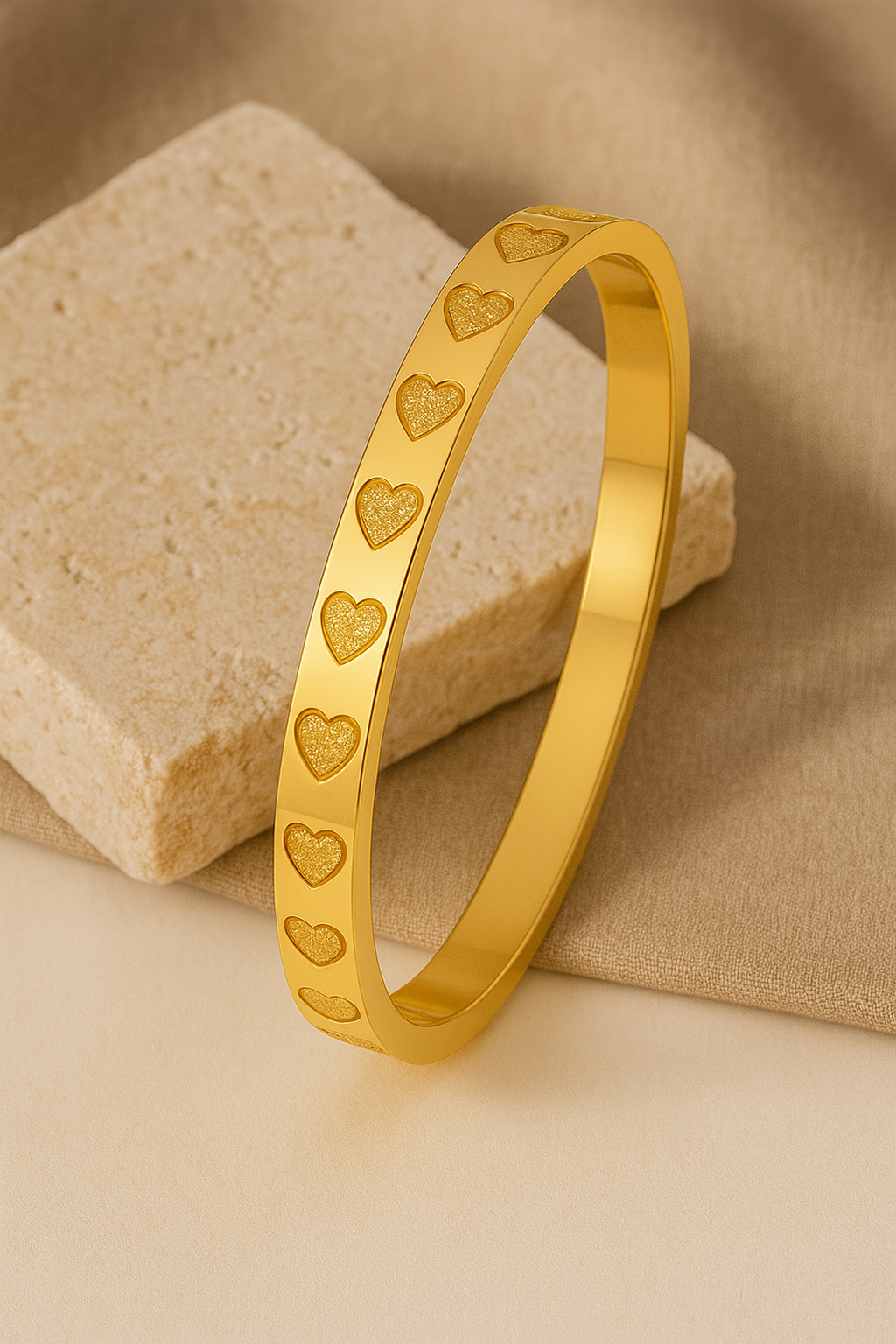 Ring mit Herzenmuster